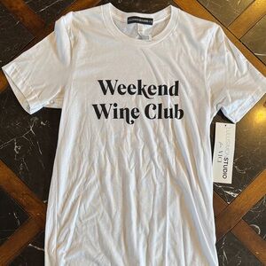 Vici White Weekend Wine Club Tee